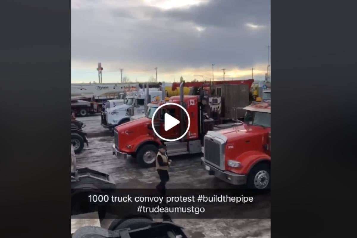 Pro-pipeline protest in Nisku having effects on traffic