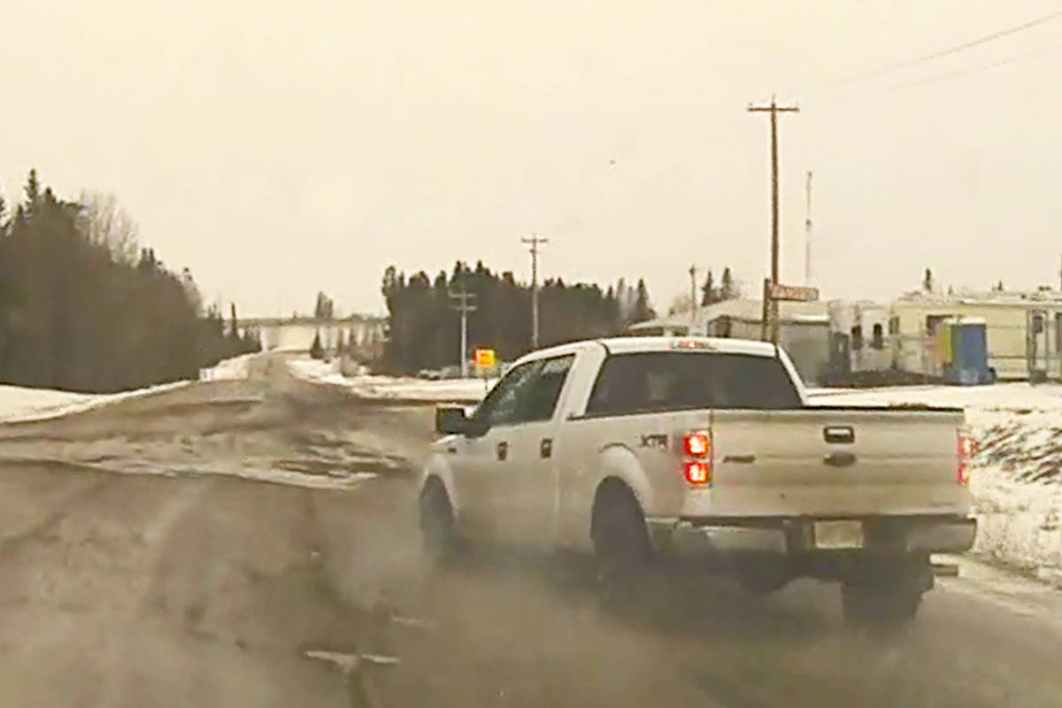 Edson RCMP arrested two suspects after a chase Dec. 21. The suspects were charged with several offences including break and enter and arson.                                RCMP photo