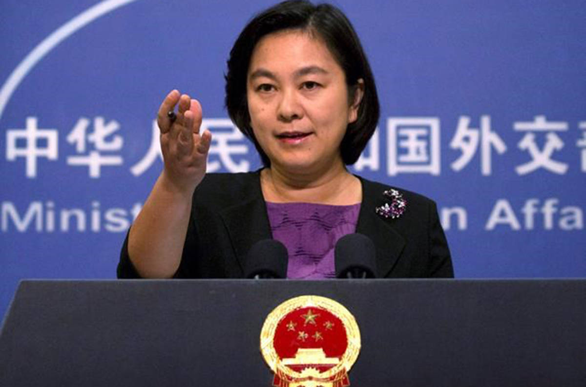 China’s state media say a Canadian charged with smuggling drugs will be in court for an appeal on Saturday. Chinese foreign ministry spokeswoman Hua Chunying gestures during a press briefing at the Ministry of Foreign Affairs building in Beijing on Sept. 15, 2017. THE CANADIAN PRESS/AP-Mark Schiefelbein