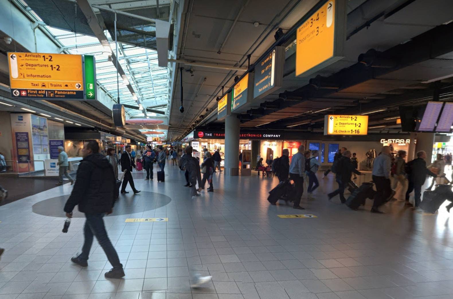 Amsterdam’s Schiphol Airport (Google Maps)