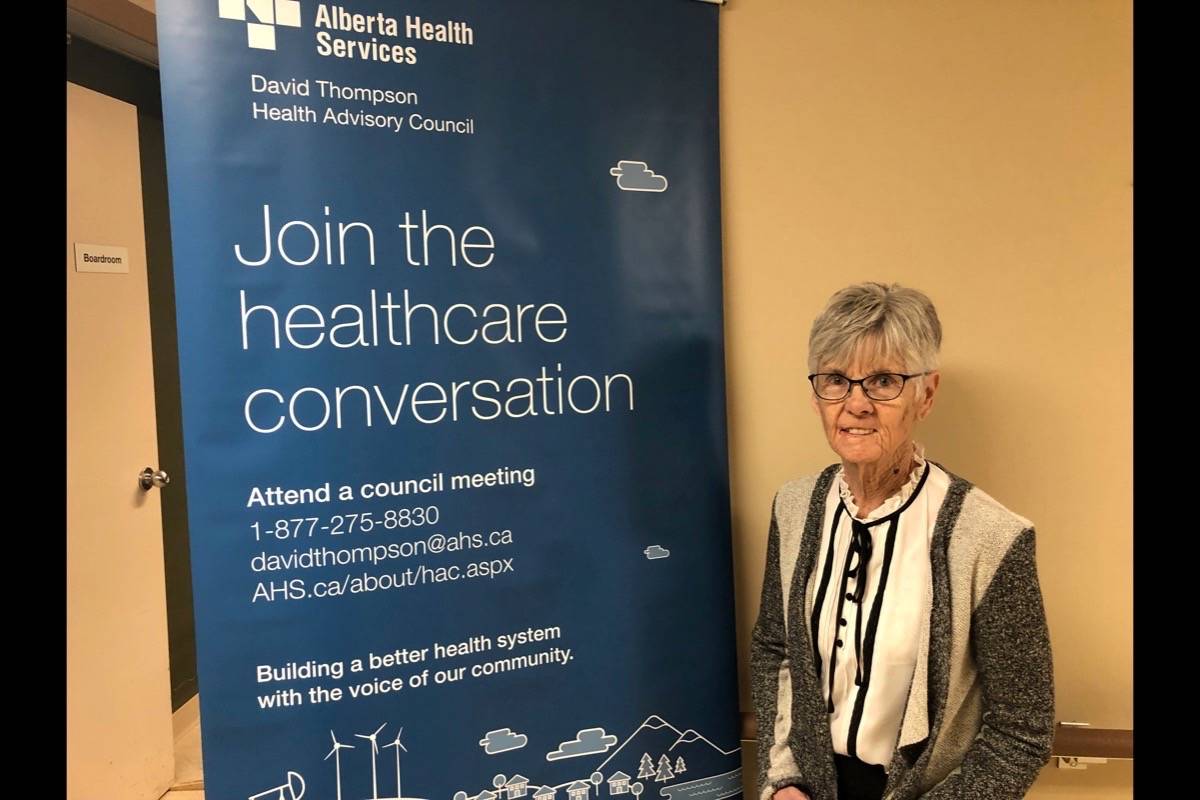 Sandy Doze, chair of the David Thompson Health Advisory Council, said that mental health is a priority for the health of Central Albertans at a meeting between the advisory council and Alberta Health Services on the Lacombe Hospital and Care Centre on Jan. 10th, 2019. Todd Colin Vaughan/Lacombe Express