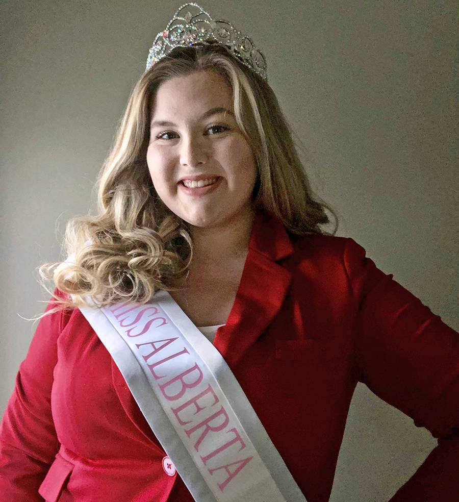 Kendyl Mustard of Penhold was awarded the title of 2019 Miss Alberta National Canadian. Photo submitted