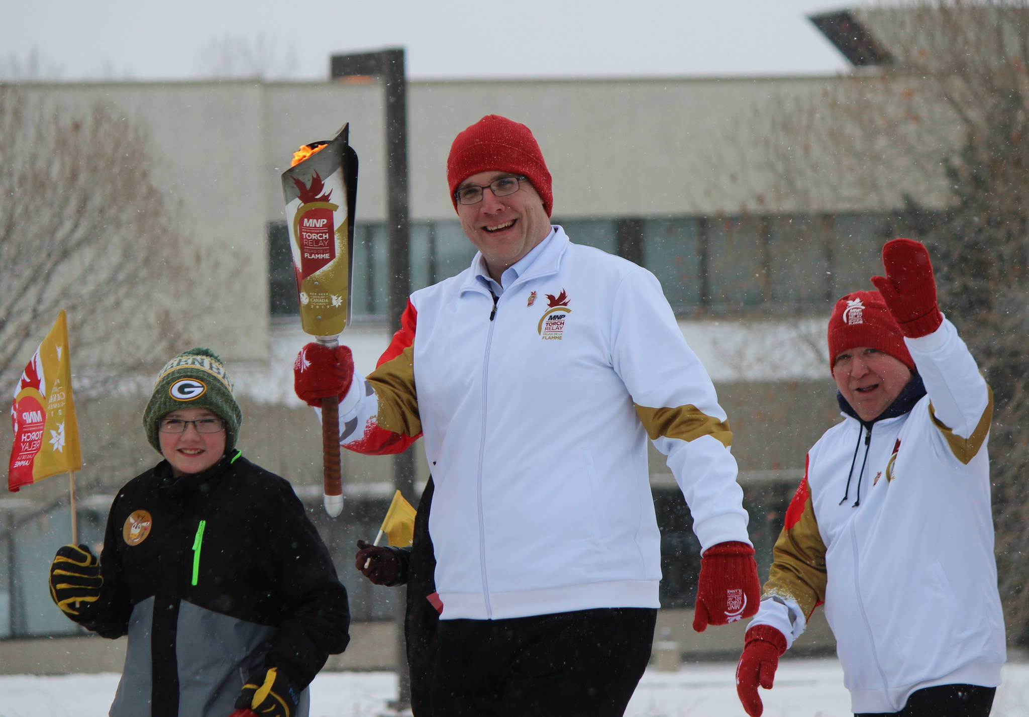 Great day for torch run despite blustery weather