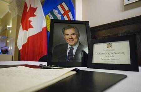Former Alberta premier Jim Prentice will have his official portrait unveiled at the provincial legislature on Monday. (THE CANADIAN PRESS/Jeff McIntosh)
