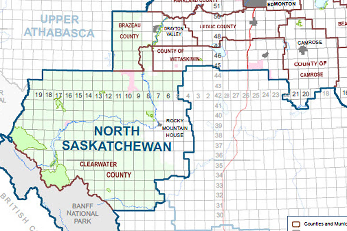 Alberta Environment and Parks map