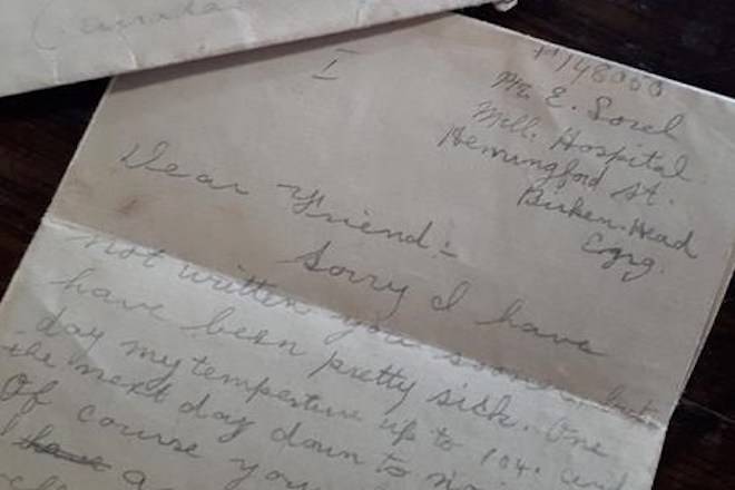 Antique store wants to return Canadian WW1 veteran’s letter to family