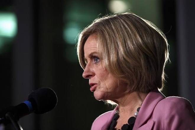 Alberta Premier Rachel Notley speaks during an announcement in Edmonton on Sunday, Dec. 2, 2018. THE CANADIAN PRESS/Jason Franson