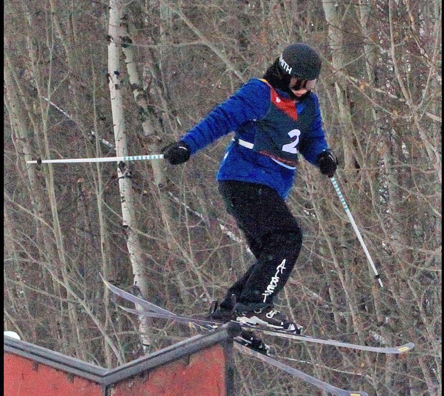 Alberta’s Megan Cressey gets silver Photo by Jordie Dwyer Female Freestyle Skiing Slopestyle at Canyon Ski Resort on Feb. 20th. Photo by Jordie Dwyer/Black Press News Services