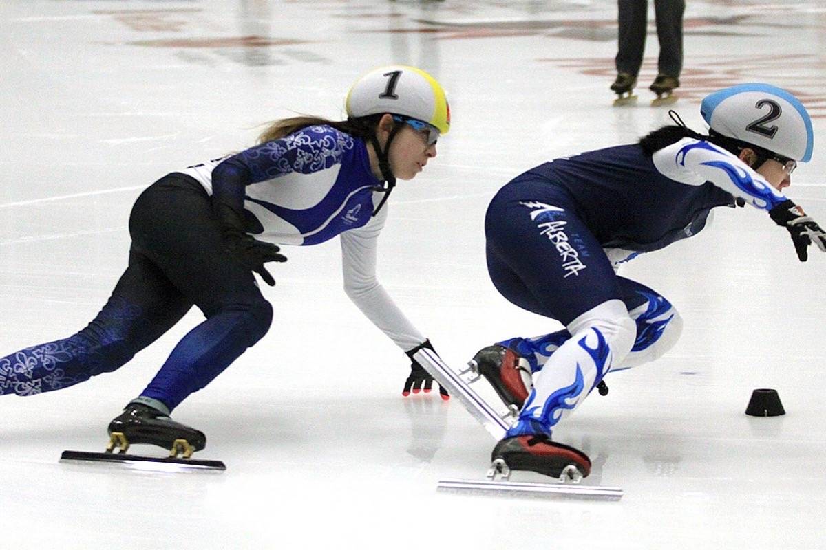 Hee-Won Son of Alberta won gold in the 500m Female Short Track Speed Skating. Photo by Jordie Dwyer/Black Press News Services