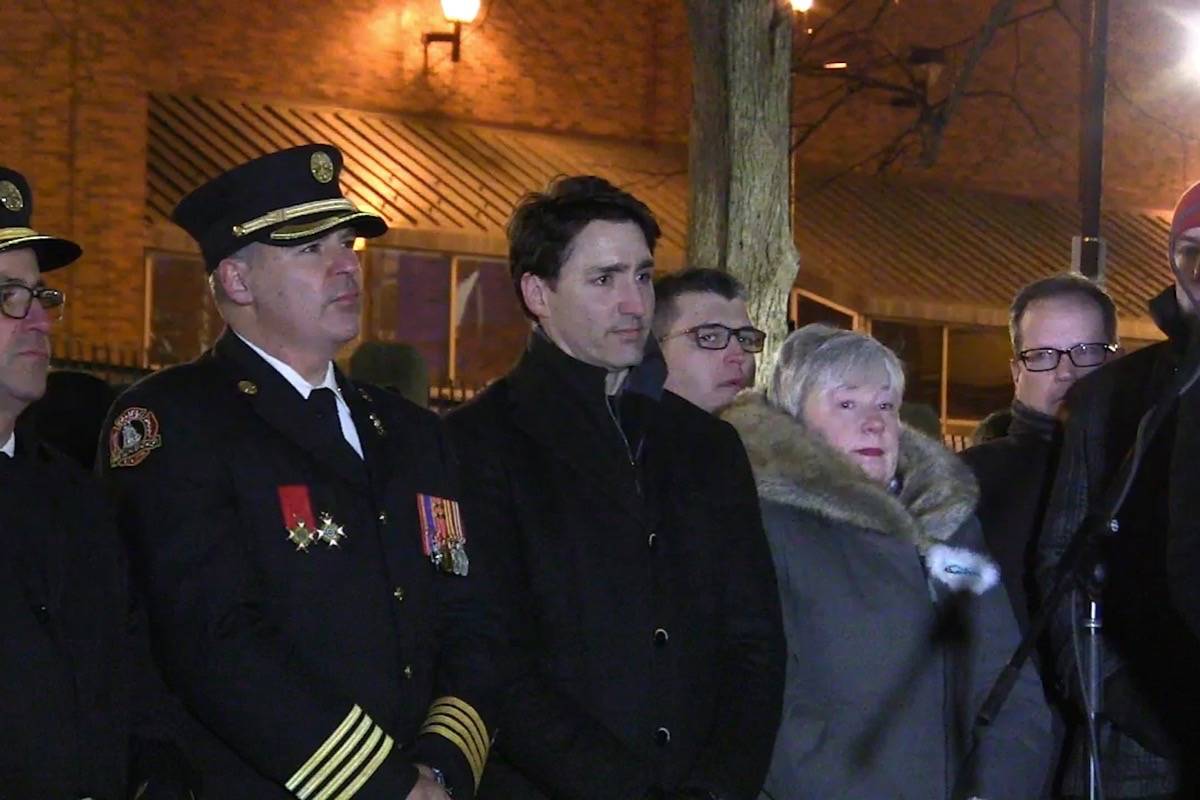 Trudeau joins hundreds in Halifax square to remember 7 refugee children lost in fire