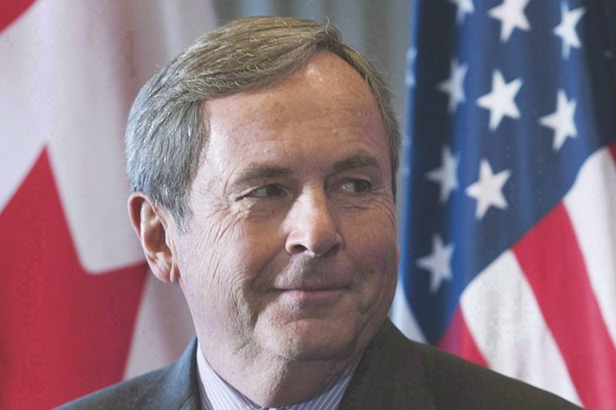 Canada’s Ambassador to the United States David MacNaughton attends a business luncheon in Montreal, Wednesday, November 16, 2016. MacNaughton says he believes NAFTA negotiators can reach an agreement in principle by the end of March. (Graham Hughes/The Canadian Press)