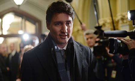 Prime Minister Justin Trudeau arrives for a cabinet meeting on Parliament Hill in Ottawa on Tuesday, February 26, 2019. (THE CANADIAN PRESS/Sean Kilpatrick)