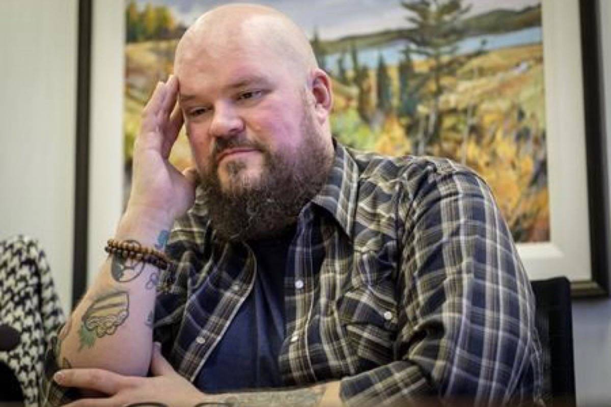 Former Syncrude firefighter Michael Swan talks about his situation in Calgary, Alta., Monday, Jan. 14, 2019. Oilsands giant Syncrude Canada wants a judge to dismiss a lawsuit by a former first responder who claims he was wrongfully fired following a diagnosis of post-traumatic stress disorder. THE CANADIAN PRESS/Jeff McIntosh