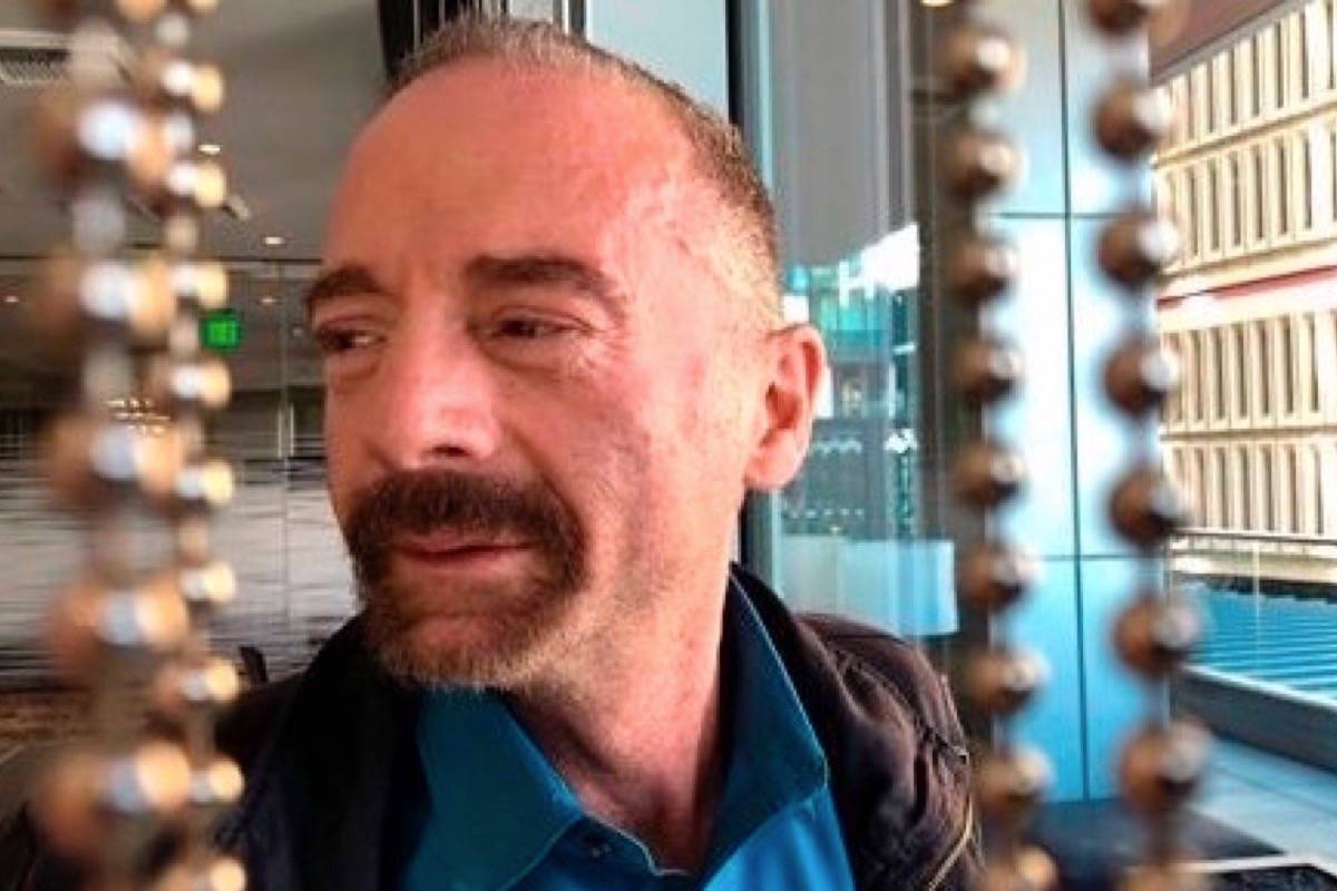 Timothy Ray Brown poses for a photograph, Monday, March 4, 2019, in Seattle. (AP Photo/Manuel Valdes)