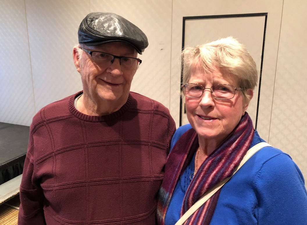 Red Deer residents George and Margret Smith attended The Society for Hospital Expansion in Central Alberta conference at the Sheraton Hotel Tuesday morning. George suffered a major heart attack in February and was rushed to Edmonton because Red Deer Regional Hospital does not have a cardiac catheterization lab. Robin Grant/Red Deer Express