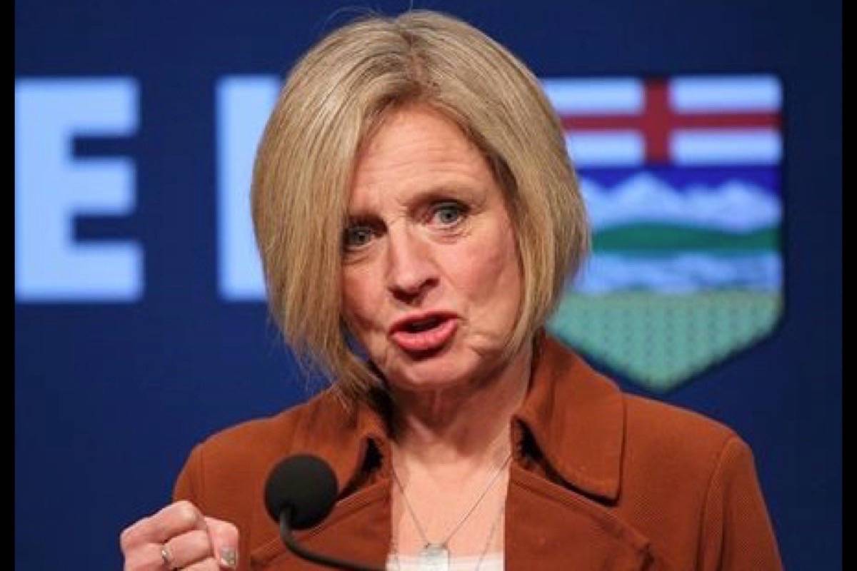 Alberta Premier Rachel Notley responds to recommendations from the National Energy Board for proceed with the Trans Mountain pipeline, at a media availability in Calgary on Friday, Feb. 22, 2019. (THE CANADIAN PRESS/Dave Chidley)