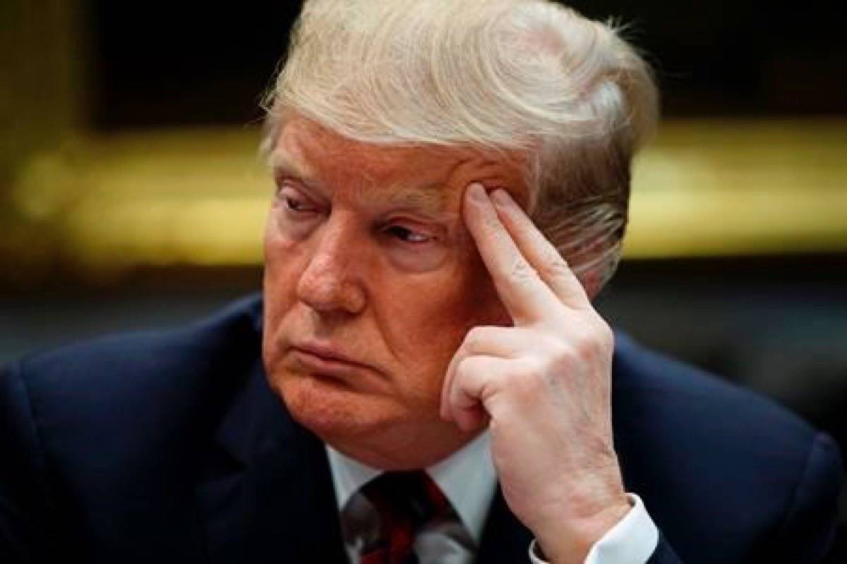 President Donald Trump listens during a briefing on drug trafficking at the southern border in the Roosevelt Room of the White House, Wednesday, March 13, 2019, in Washington. (AP Photo/Evan Vucci)