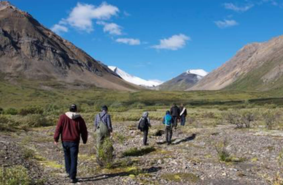 Indigenous Guardians receive training in land stewardship at Dechenla in the traditional territory of the Ross River Dena Council, along the border of the Northwest Territories and the Yukon as shown in this undated handout image. More than 40 Indigenous communities in Canada have launched guardian programs, which employ local members to monitor ecosystems and protect sensitive areas and species. (Valerie Courtois)