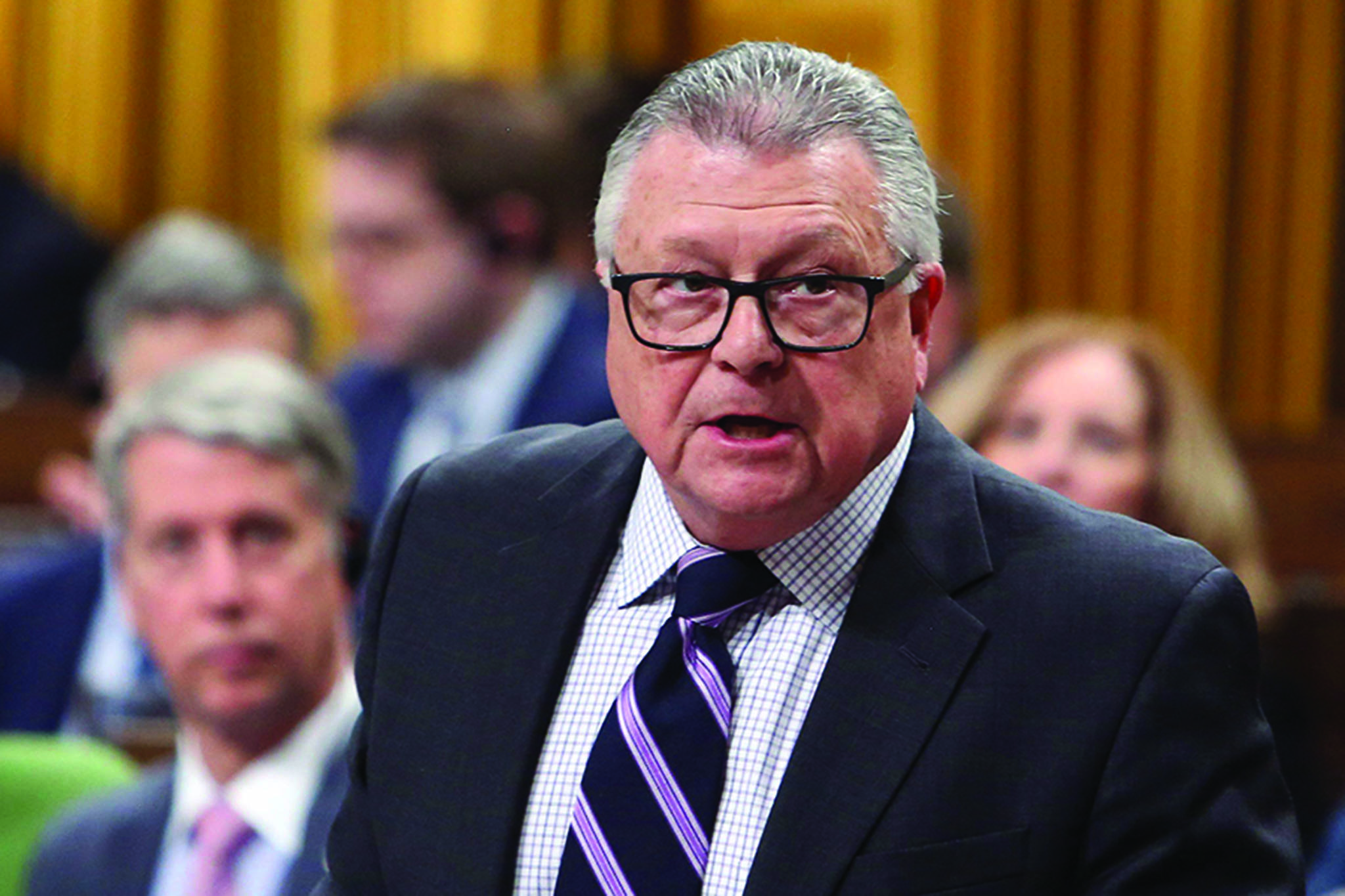Public Safety Minister Ralph Goodale responds to a question during Question Period in the House of Commons Thursday, February 1, 2018 in Ottawa. THE CANADIAN PRESS/Fred Chartrand