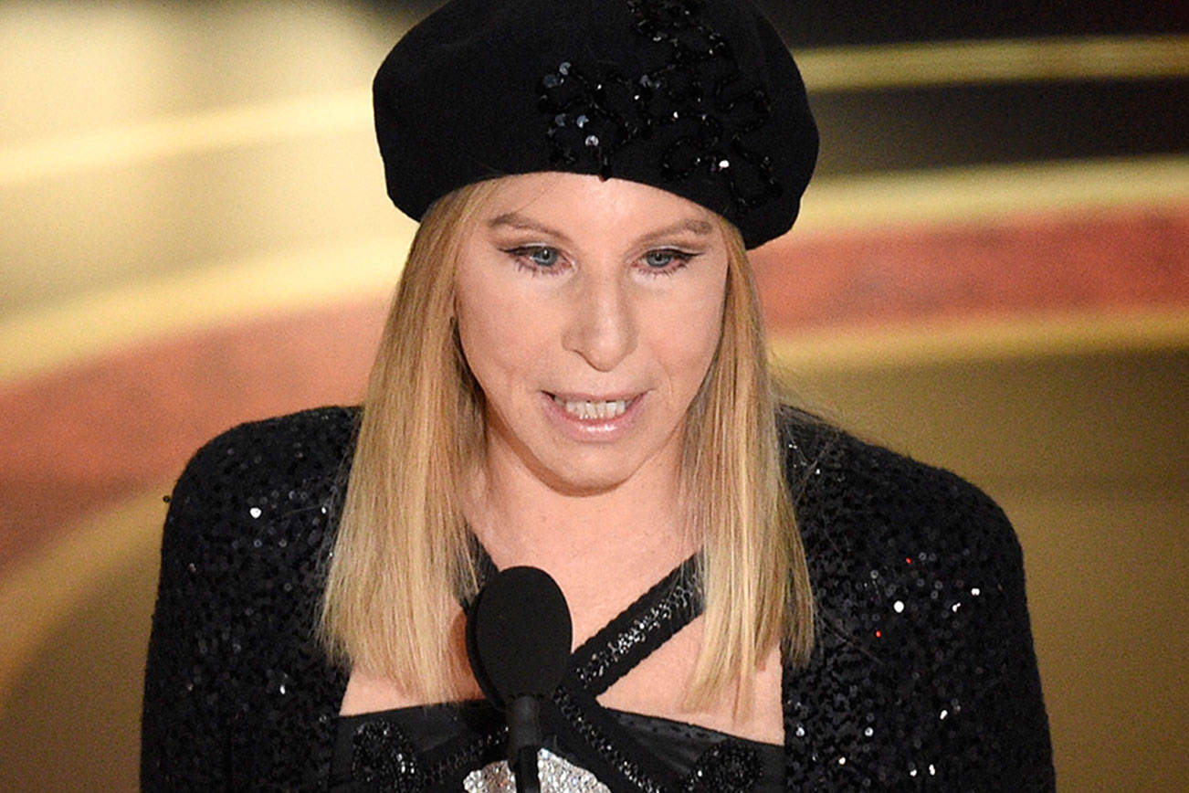 FILE - In this Feb. 24, 2019 file photo, Barbra Streisand introduces “BlacKkKlansman” at the Oscars at the Dolby Theatre in Los Angeles. Streisand is coming under intense criticism online for telling a British newspaper that two men who say they were molested as children by Michael Jackson were “thrilled to be there” and that the alleged abuse “didn’t kill them.” (Photo by Chris Pizzello/Invision/AP, File)