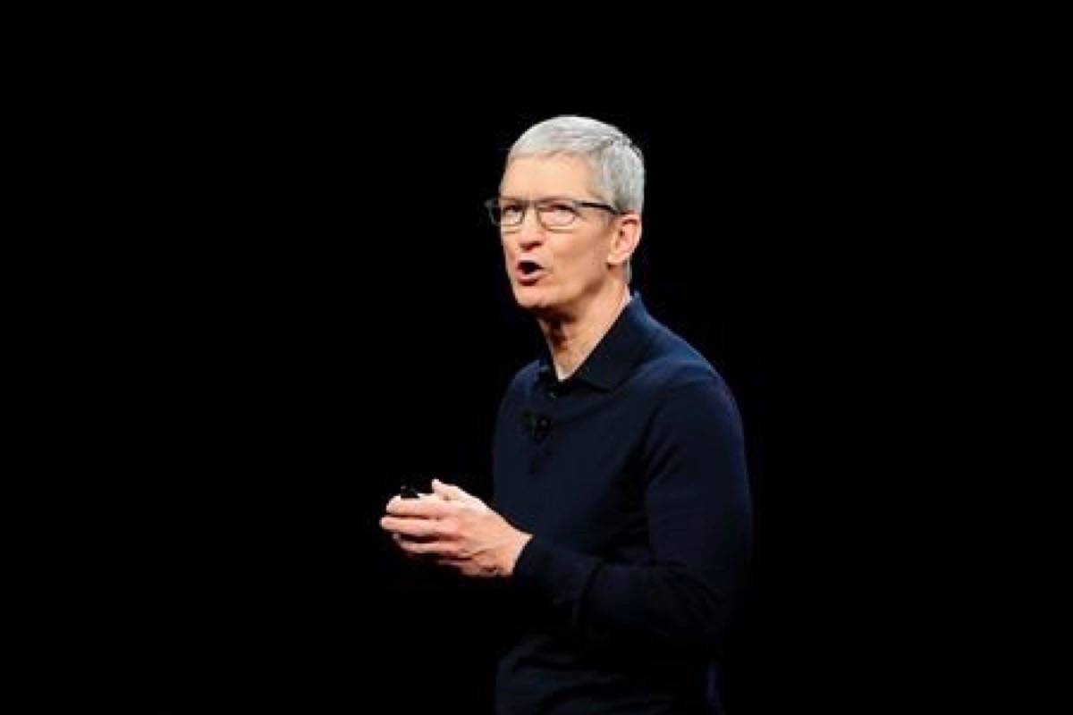FILE - In this June 4, 2018 file photo, Apple CEO Tim Cook speaks during an announcement of new products at the Apple Worldwide Developers Conference in San Jose, Calif. Apple is expected to announce Monday, March 25, 2019, that it‚Äôs launching a video service that could compete with Netflix, Amazon and cable TV itself. (AP Photo/Marcio Jose Sanchez, File)