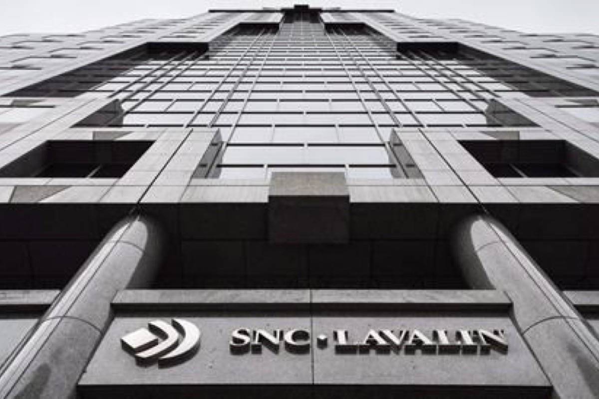 The headquarters of SNC Lavalin is seen Thursday, November 6, 2014 in Montreal. THE CANADIAN PRESS/Paul Chiasson