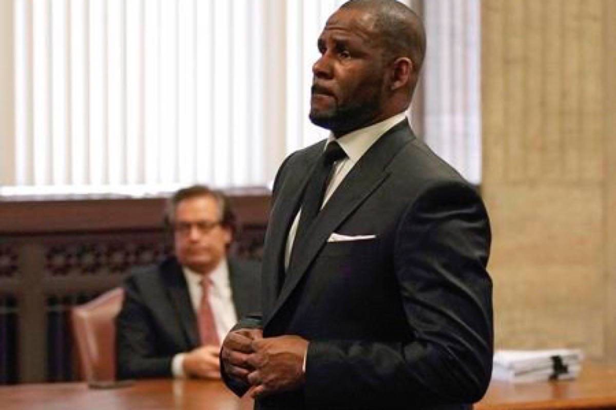 R. Kelly appears for a hearing at the Leighton Criminal Court Building on Friday, March 22, 2019 in Chicago. An overseas trip by R. Kelly is in limbo after his criminal attorney asked for more time to provide details to the court about concerts the singer wants to perform next month in Dubai. (E. Jason Wambsgans/Chicago Tribune via AP, Pool)